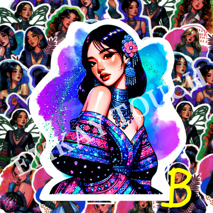 Hmong Beauties Die Cut Stickers