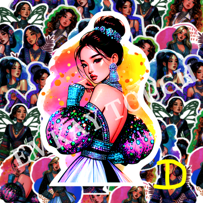 Hmong Beauties Die Cut Stickers