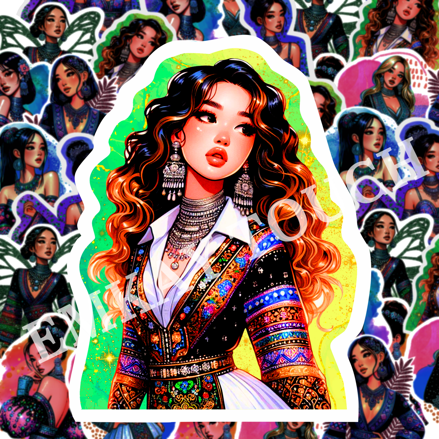 Hmong Beauties Die Cut Stickers