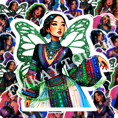 Hmong Beauties Die Cut Stickers