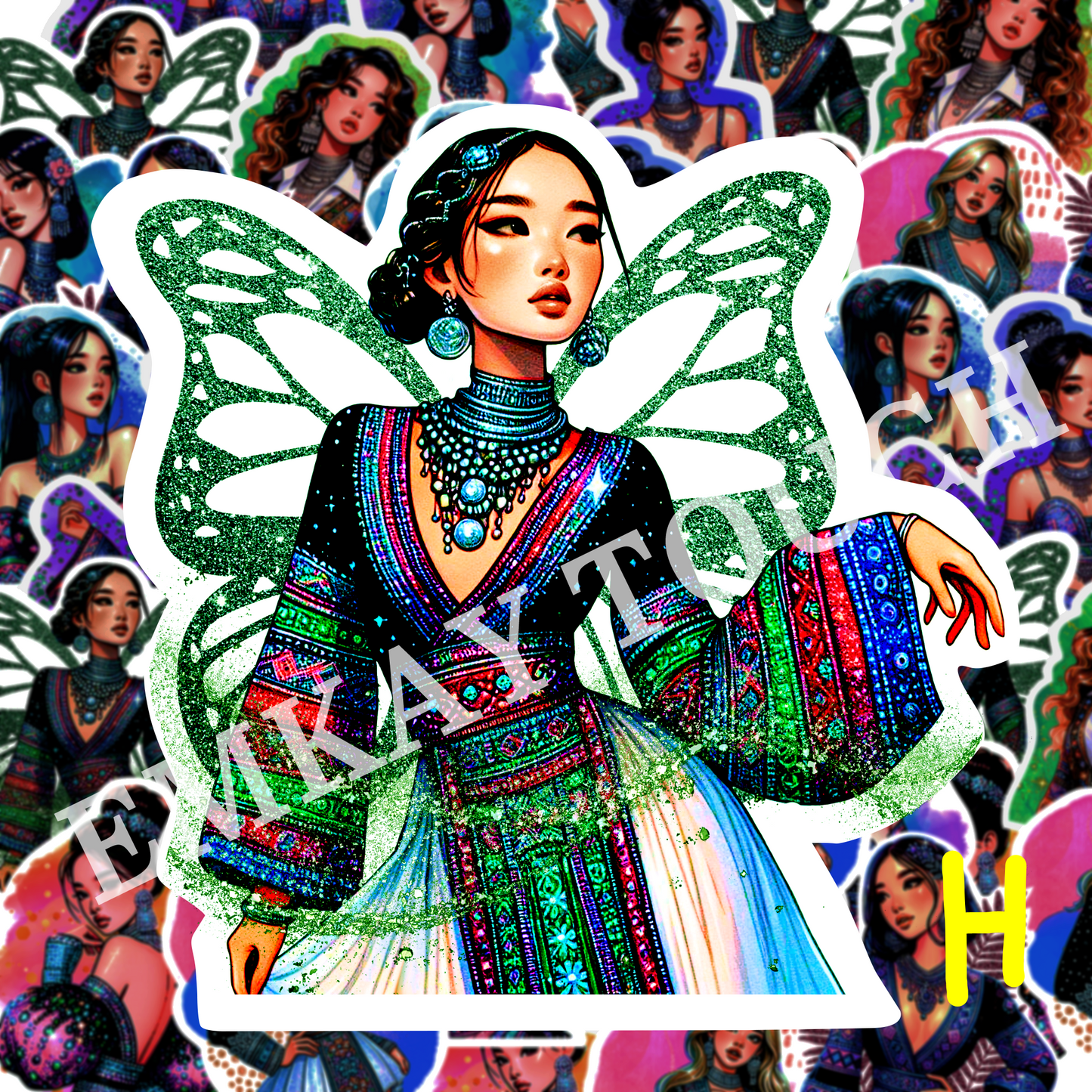 Hmong Beauties Die Cut Stickers