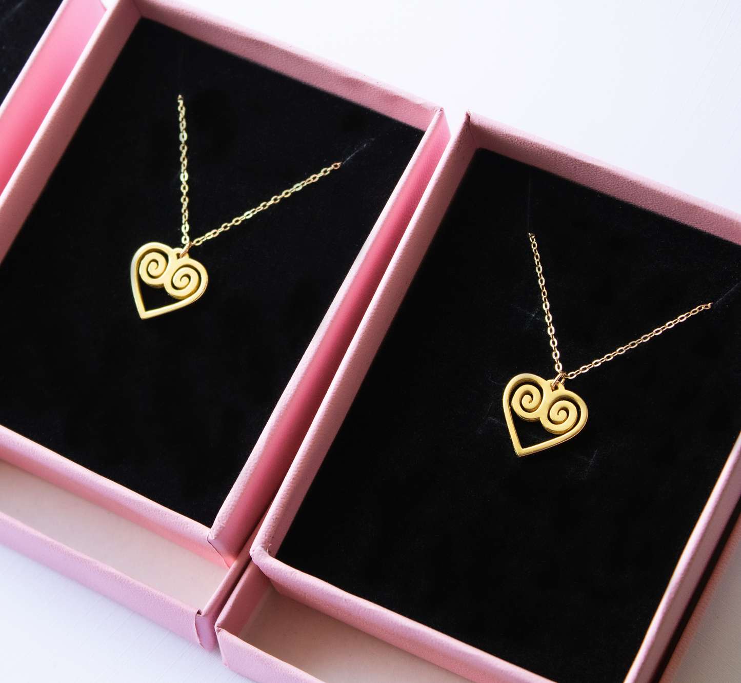 Swirl Heart Necklace (S925)